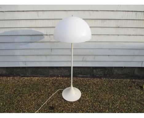 A Louis Poulsen 'Panthella' standard lamp in white, designed by Verner Panton c1970's.   129cm high 