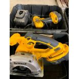 Dewalt Cordless Tools; 5-1/2" Metal Cutting Saw, 1/2" Drill, Batteries & Charger