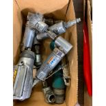 Box of Assorted Pneumatic Tools