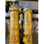 (2) Dewalt 4-1/2" Angle Grinders, 11 AMP, 120 V, 11000 RPM