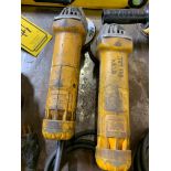 (2) Dewalt 4-1/2" Angle Grinders, 11 AMP, 120 V, 11000 RPM