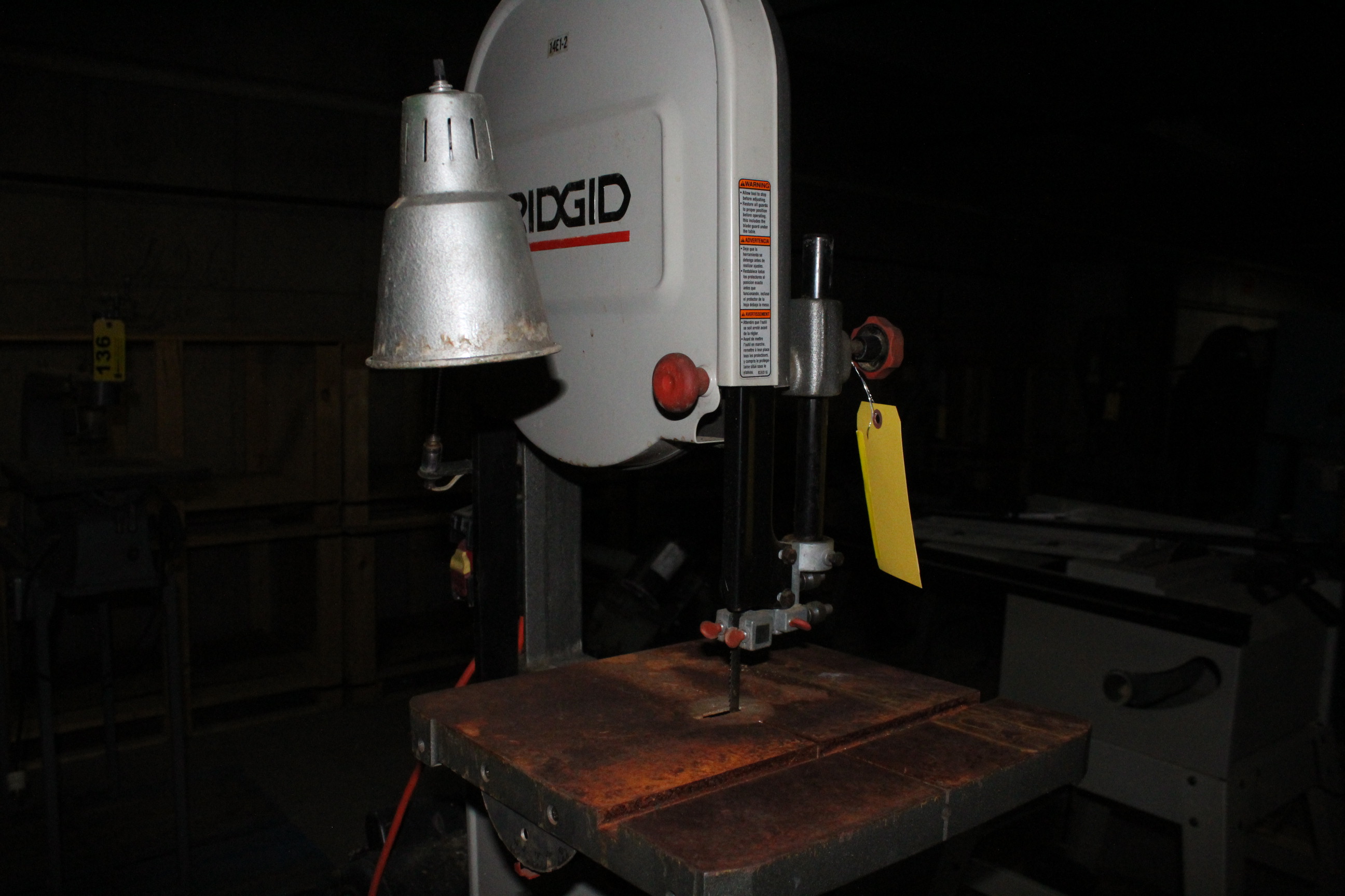 RIDGID MODEL BS14000 BAND SAW, S/N 98217(LOCATED AT PETRA MANUFACTURING ...