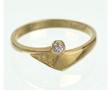   Laurin Ring - GG 333   punziert Gelbgold 333 (8 Karat) sowie Signet Laurin Schmuck, ca. 1,75 Gramm, dreipassig angeordneter