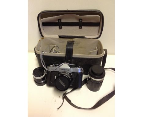 Yashica TL Electro camera outfit.