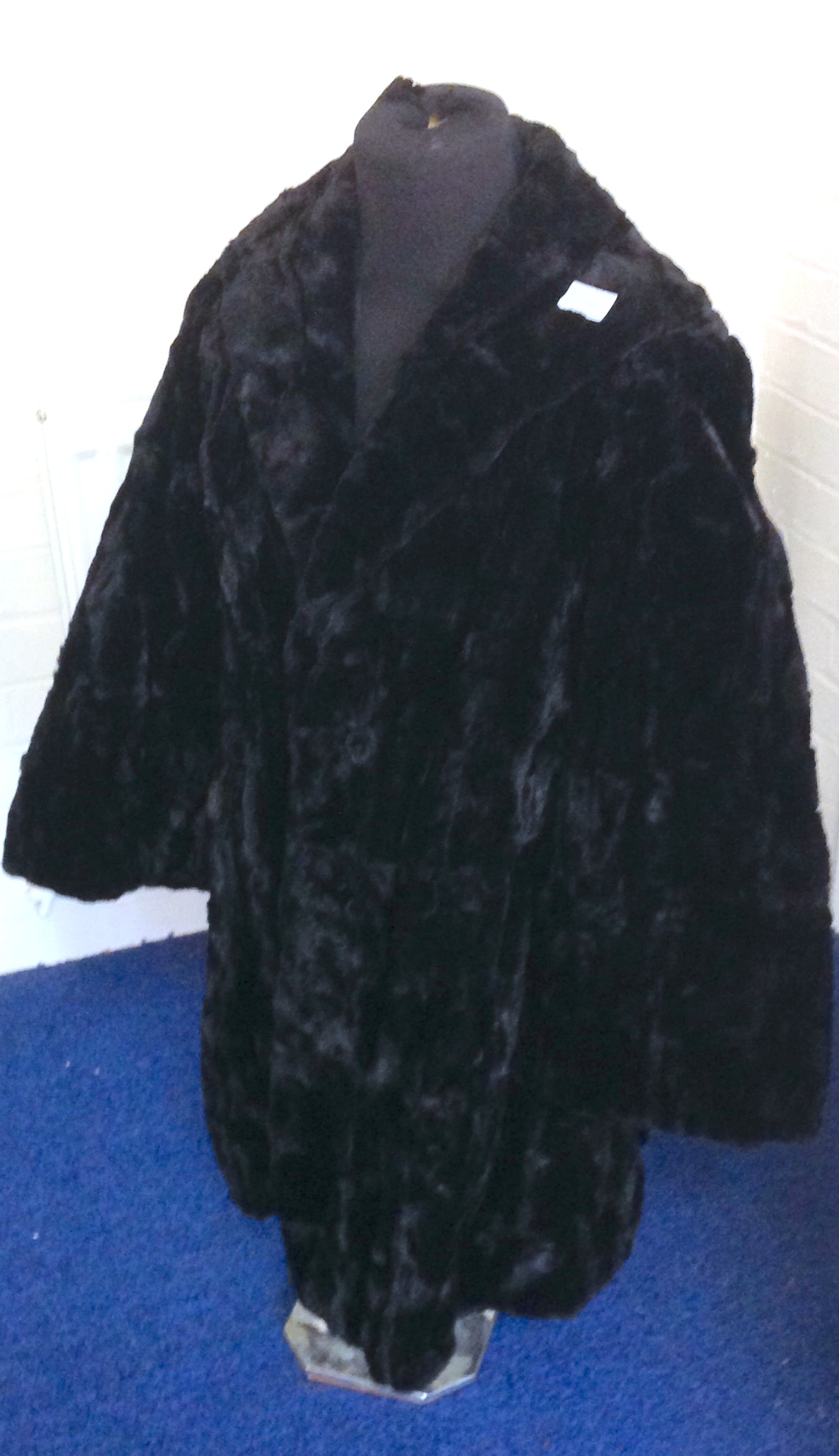 Vintage 1940s Scotch Mole moleskin fur coat.