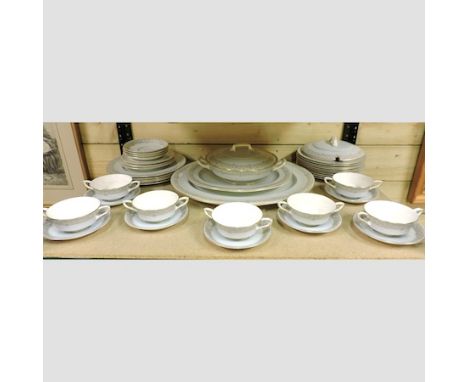 A Royal Worcester part dinner service, retailed by Aspreys, to include tureens
