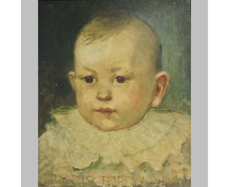 Irish School, 19th century portrait of Francis Faintay, oil on canvas, inscribed, 29 x 24cm 
