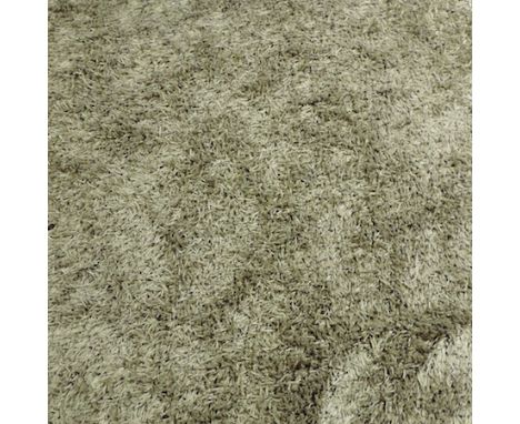 A 1970's gold coloured shag pile carpet, 220 x 160cm