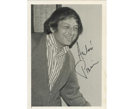 Music. Andre Previn Signed 7 x 5 inch Vintage Black and White Photo. Signed in black ink. Good condition. All autographs are 