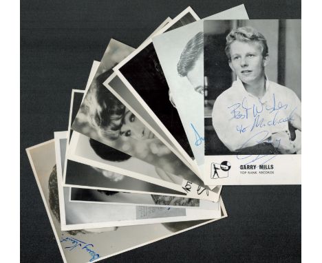 Music, a collection of 10 signed vintage photos of singers, some dedicated. Mainly 5.5x3.5, from the 1950's 60's: Susan Maugh