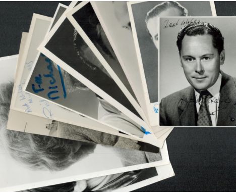 Actors, a collection of 10 signed vintage photos, some dedicated. Mostly 5.5x3.5, a couple larger and two smaller, all from t