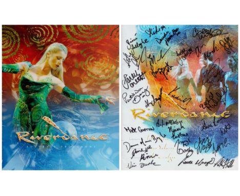 Riverdance Souvenir Theatre Programme Mult Signed by 14 including Dancers, Soloist and more. Signed on First Page. Good Condi
