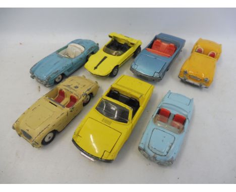 A small selection of playworn Dinky, Corgi and Lone Star.