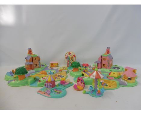 Two large vintage Polly Pocket gift sets marked Bluebird Swindon England.