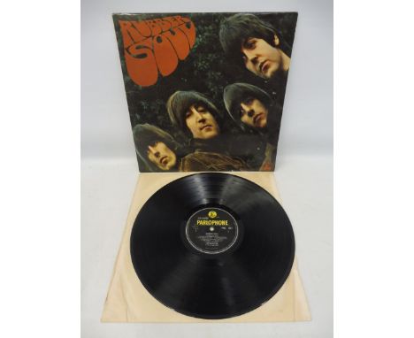 Beatles Rubber Soul first press Mono PMC1267, visible flaps, cover and vinyl condition VG+.