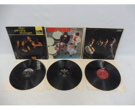 Three 1960s debut albums: The Who on the Brunswick label, Rolling Stones No.1 and The Pretty Things.