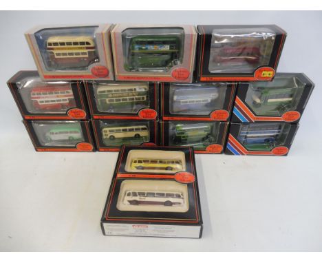 A quantity of EFE vintage buses 1/76 scale. 