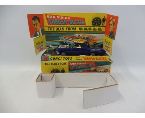 A nice boxed example of the Corgi Man From Uncle Thrush-Buster, complete with inner packaging, waverley ring, one inner flap 