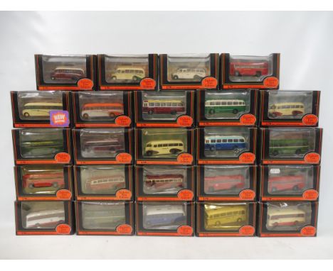 24 boxed Exclusive First Edition single decker buses.