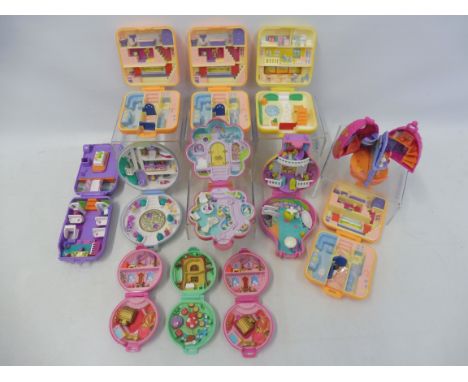 12 vintage Polly Pocket playsets marked Bluebird Swindon England.