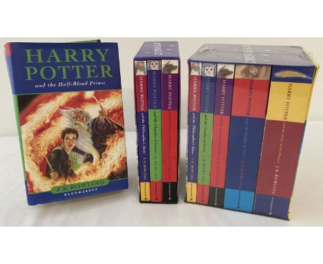 A collection of "Harry Potter" boxed sets and first edition hardback books by J.K. Rowling. Comprising: "It's Magic!" boxed s