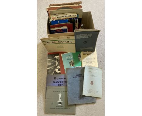 A box of vintage magazines, brochures &amp; pamphlets relating to engineering &amp; construction tools. To include: Rawlplug,