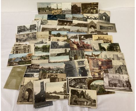 Approx. 100 assorted vintage Norfolk postcards.To include: Norwich, Sandringham, Dereham, Sheringham, King's Lynn and North W