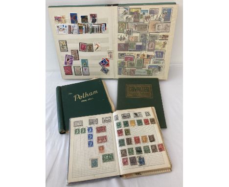 4 vintage stamp albums containing British, Empire and world stamps. To include Victorian and Edwardian. Examples from: Ceylon