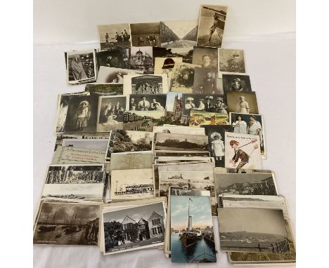 Approx. 150 assorted vintage postcards.
