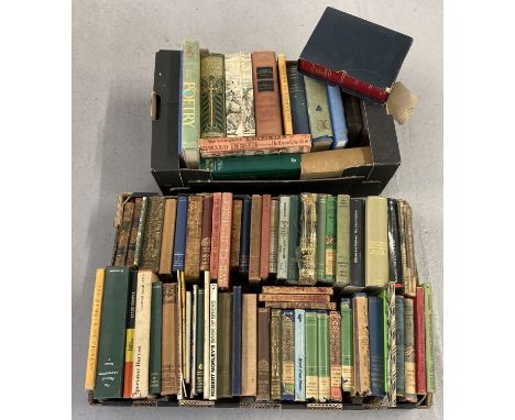 2 boxes of vintage and antique literature and poetry books. To include: Shakespeare, Noel Coward, John Masefield, Robert Burn