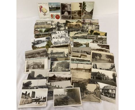 Approx. 100 assorted vintage Suffolk Postcards. To include: Ipswich, Lowestoft, Mildenhall, Bury St Edmunds and Southwold.