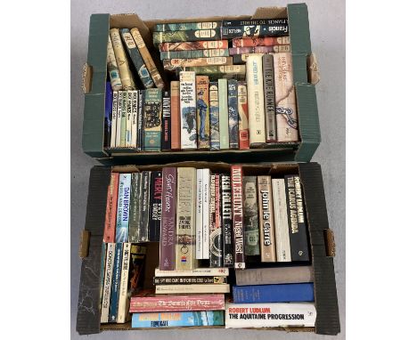 2 boxes of vintage fiction crime and thriller novels to include a series of CBC Books. Authors to include: Dick Francis, Jeff