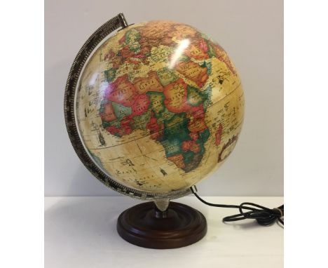 A vintage Danish 'Scanglobe' globe lamp. As new, boxed with instructions. 