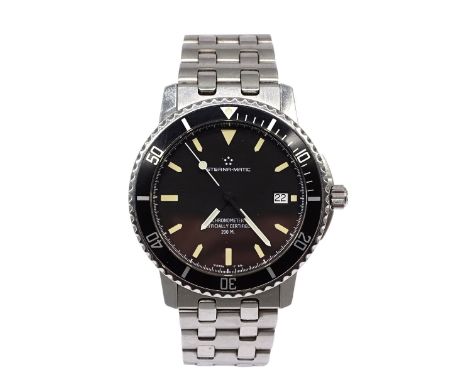 Herren Armbanduhr der Marke " Eterna Matic " Kontiki, Chronometer, Automatik, Werk läuft, Ø 39mm, Edelstahl, guter Zustand