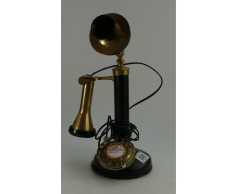 Early Bakelite candlestick telephone.