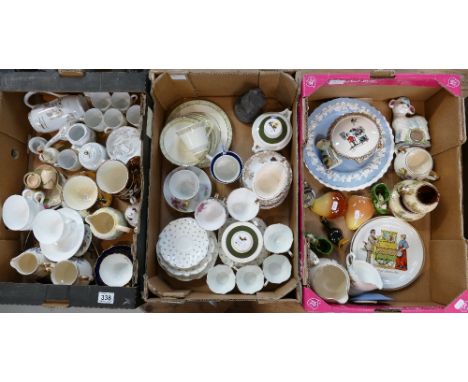 A large mixed collection of ceramic items to include Oriental egg shell decorated tea set, Royal Doulton series ware cup and 
