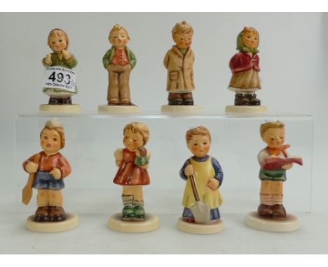 A collection of Goebel Hummel, Membership Year Figures dating from 1998 to 2007, two boxed (8) 