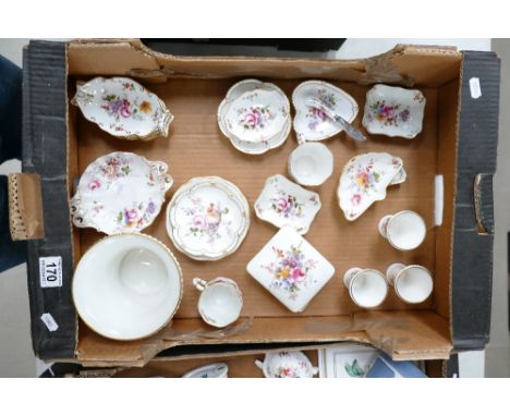 A collection Royal Crown Derby posies patterned trinket dishes, vases and saucers, etc. 