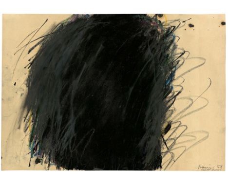 (See English version below)Arnulf Rainer (Baden bei Wien 1929 – lebt in Enzenkirchen und auf Teneriffa). „Übermalter Kopf“. 1