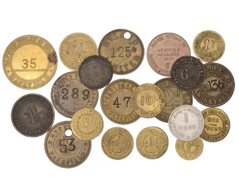 Miscellaneous Tokens and Checks, West Yorkshire, Wakefield, Alverthorpe Mills, Colbeck Bros Ltd, uniface brass, stamped 289, 