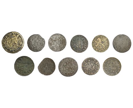 BUCKINGHAMSHIRE, Chesham, Samuel Trecher, Farthing, 1653, 1.16g/6h (BM 66; N –; BW. 51), Richard Ware, Farthing, 1653, 0.77g/