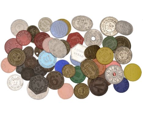 Miscellaneous Tokens and Checks, HAMPSHIRE, Aldershot, Aldershot District ICS, 1lb Loaf (Rains 5); Basingstoke, Basingstoke C