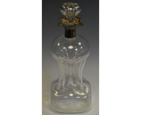 A George V silver mounted spirit decanter, William Hutton & Sons Ltd, Birmingham 1930