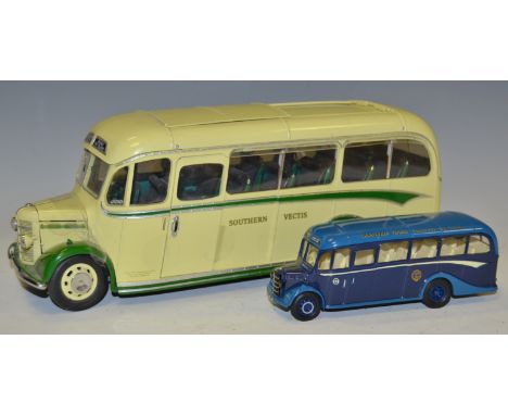 A Sun Star 1:24 scale Bedford OB Duple Vista Coach, (boxed); a Corgi Classic Commercials The Granville Tours Bedford OB Coach