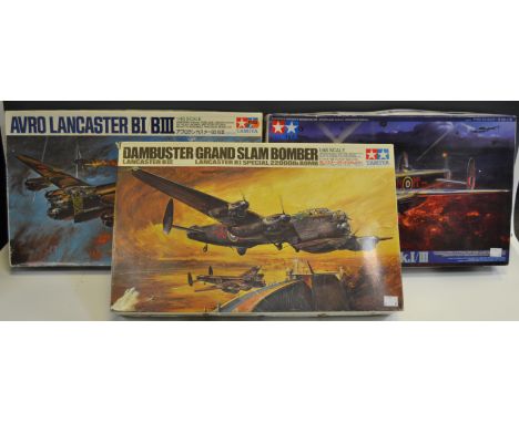 A Tamiya Dambuster Grand Slam Bomber 1/48 scale; a Tamiya Avro Lancaster BI/BIII 1/48 scale, boxed, plastic sealed contents, 