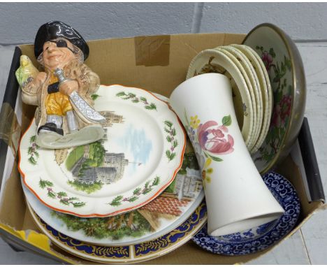 An E Radford vase and other china **PLEASE NOTE THIS LOT IS NOT ELIGIBLE FOR POSTING AND PACKING** 