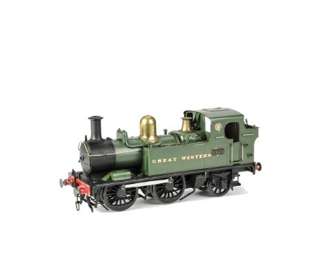A Kitbuilt Finescale 0 Gauge 2-rail GWR 14xx-class 0-4-2 Tank Locomotive, finished in unlined green with, rather curiously, ‘