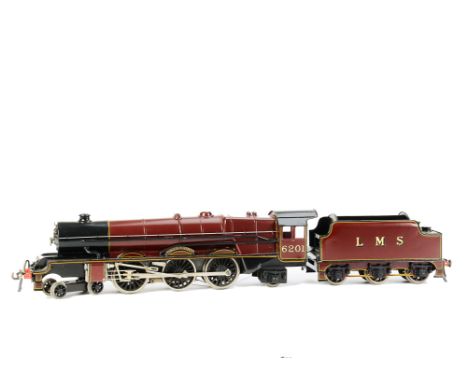 A Professionally-Repainted Bassett-Lowke 0 Gauge 3-rail Electric ‘Princess Elizabeth’ Locomotive and Tender, finely re-finish