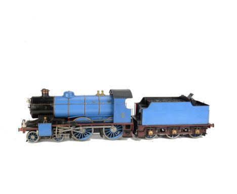 A 3½” Gauge Freelance Live Steam 4-4-0 Locomotive and Tender by Ted Parker, this and the following lot were built by the late