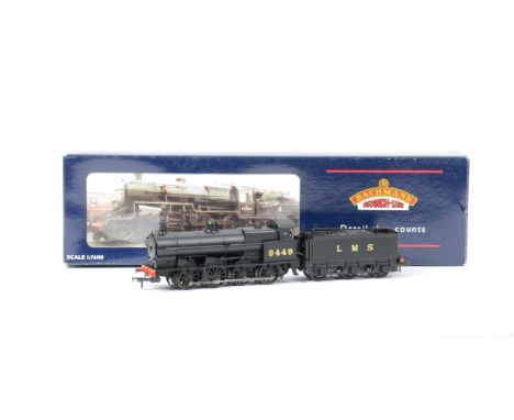 Bachmann 00 Gauge LMS Steam Locomotives and Tenders, 32-175 2-6-0 Crab 13098 LMS crimson and 31-476 Class G2 9449 LMS black, 